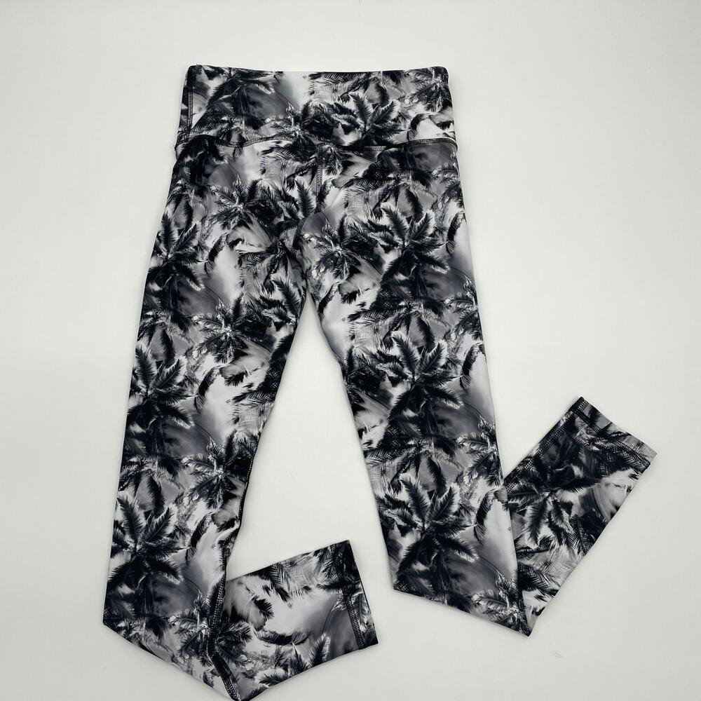 NOLI Leggings Palm Tropical Print Mid-Rise Ankle Length Women's Size Small - Picture 2 of 5